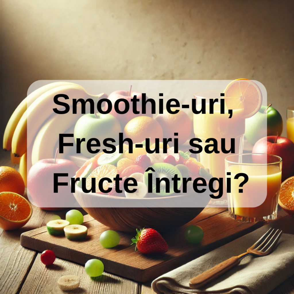 Smoothie-uri, Fresh-uri sau Fructe Întregi?